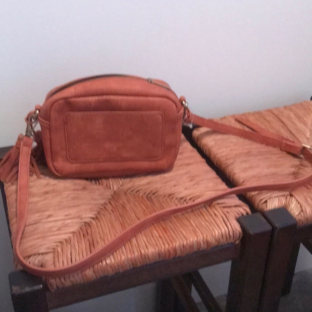 NWOT Anthropologie Small brown (cognac) crossbody